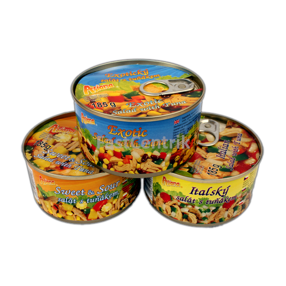 Mix tuňákových salátů 185 g EO - Italský, Exotický, Sweet&Sour