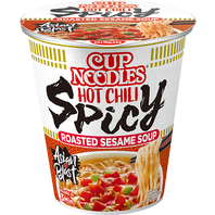 Instantní nudlová polévka Nissin v kelímku s příchutí Hot Chilli Spicy 66 g