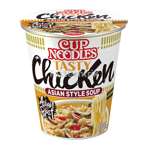 Instantní nudlová polévka Nissin v kelímku s příchutí Tasty Chicken 63 g - obr. 1