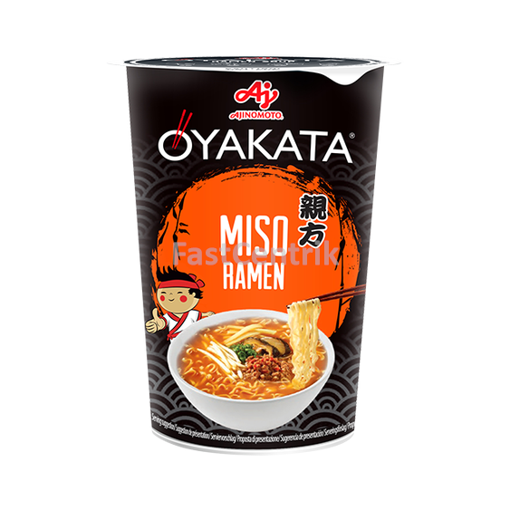 Instantní japonská nudlová polévka s příchutí Miso 66 g - v kelímku